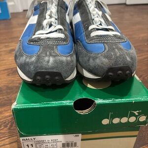 Rare Deadstock Mens 1970s Diadora Rally Running Sneakers size 11